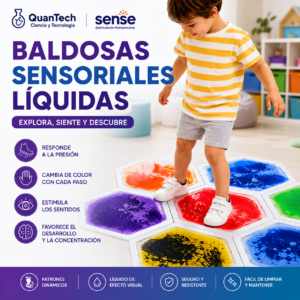 BALDOSA GEL SENSORIAL-HEXAGONAL 6 pcs 33x28cm
