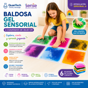 BALDOSA GEL SENSORIAL-6 Cuadrados de 30x30cm