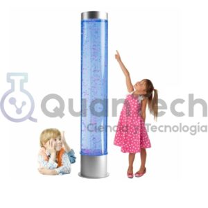 TUBO DE BURBUJAS CON LUZ LED Y TUBO INTERIOR 180x30cm