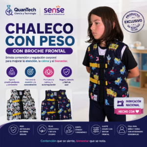 CHALECO CON PESO CON BROCHE FRONTAL