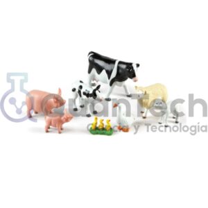 SET DE 4 ESPECIES DE ANIMALES DE GRANJA CON CRIAS