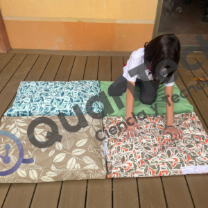 SET DE 4 COJINES SIMULACION SENSORIAL JUMBO 75X50X10CM C/U