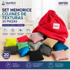 SET MEMORICE COJINES DE TEXTURAS 20 PIEZAS