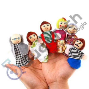 TITERES DE DEDOS LA FAMILIA 6PCS 10CM