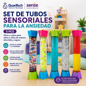 SET DE TUBOS SENSORIALES PARA LA ANSIEDAD 5 PCS