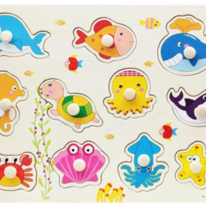 TABLERO DE ENCAJE MUNDO MARINO