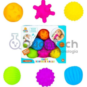 SET DE 6 PELOTAS SENSORIALES CON TEXTURAS