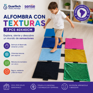 ALFOMBRA CON TEXTURAS 7 pcs 40x40cm