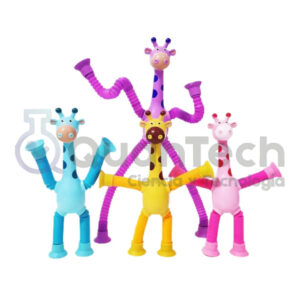 JIRAFA CON VENTOSA Y LUZ SET 4 PCS