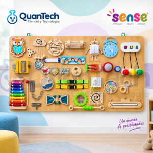 PANEL SENSORIAL MONTESSORI PSICOMOTRICIDAD 120x60cm