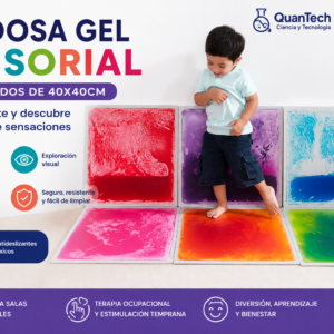 BALDOSA GEL SENSORIAL-6 Cuadrados de 40x40cm