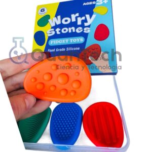 SET 6 PIEDRAS SENSORIALES ANTIESTRES CON TEXTURAS