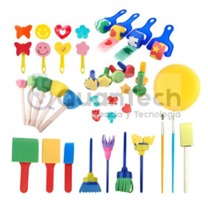 JUEGO DE ESPONJAS PARA PINTAR 30 PCS