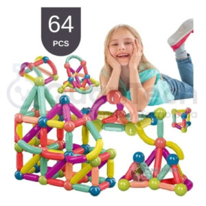 JUEGO MAGNETICO DE BARRAS 64 PCS