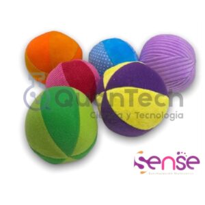 SET DE 6 PELOTAS DE GENERO CON TEXTURAS